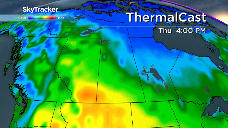 A gradual warm up in temperatures is expected through the week.