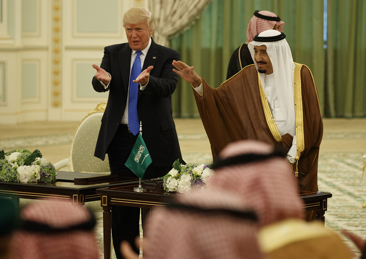 Donald Trump Signs $110 Billion Arms Deal With Saudi Arabia - National ...