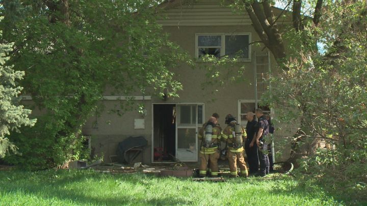 Fire officials say a house in northwest Edmonton will likely need to be torn down after it caught fire Friday afternoon.