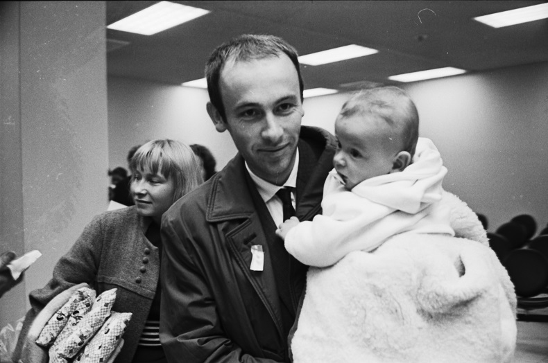 Czechoslovakian refugees arrive at Toronto International Airport in 1968.