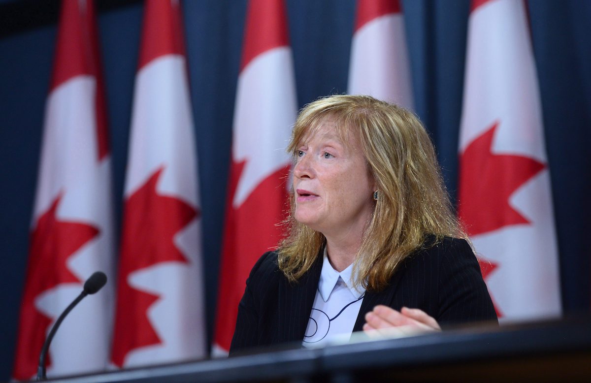 Suzanne Legault, Information Commissioner of Canada, holds a press conference the the National Press Theatre in Ottawa on Thursday, June 8, 2017, to discuss the tabling of her 2016-2017 Annual Report in Parliament. THE CANADIAN PRESS/Sean Kilpatrick