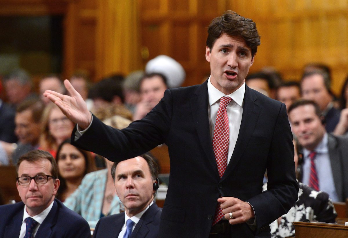 Prime Minister Justin Trudeau defends his government's appointment process during Question Period in the House of Commons on Tuesday, June 13, 2017.