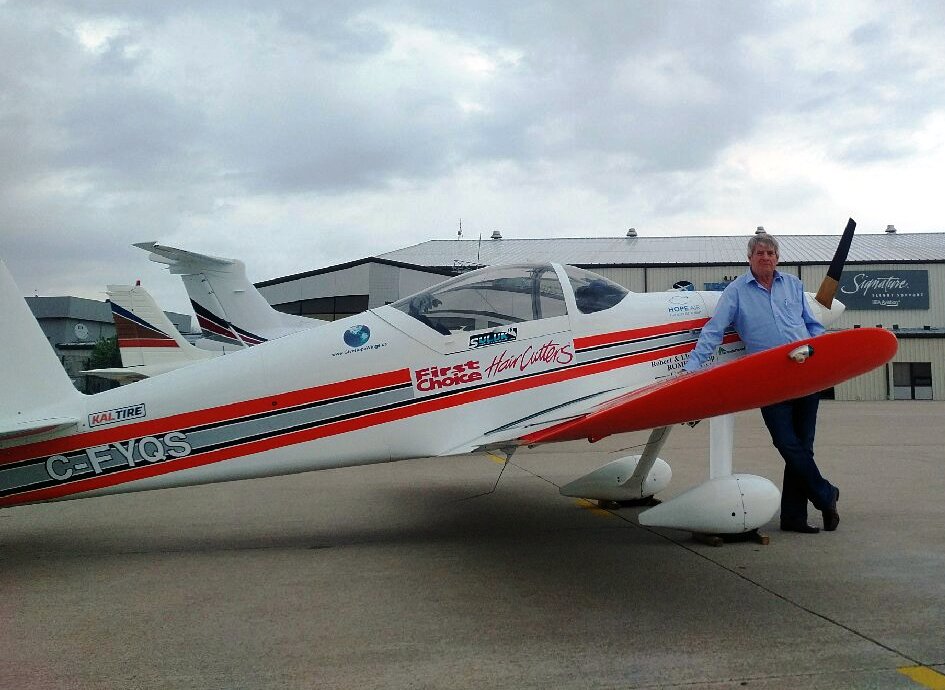 Kelowna Flying Club President Dave McElroy will be joined by two other pilots from Windsor, Ontario.