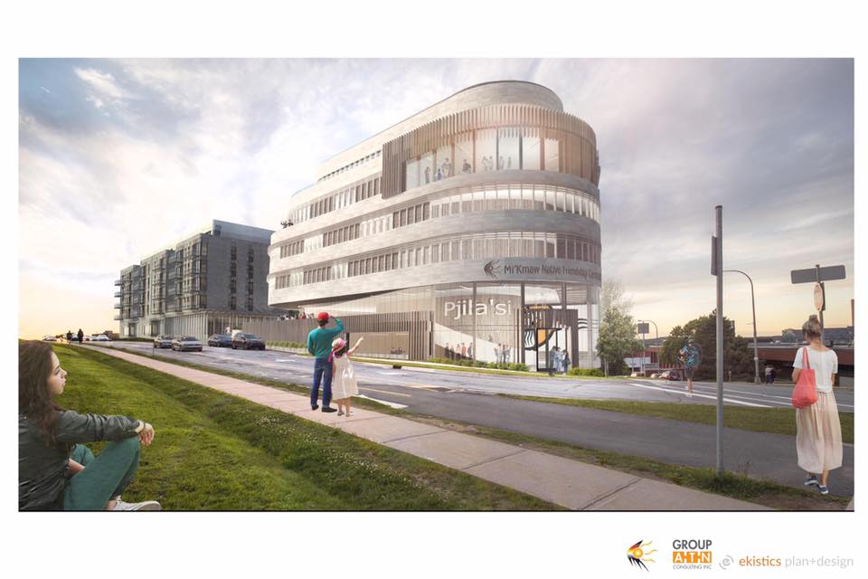 One in a series of conceptual drafts envisioning what the new Mi'kmaw Native Friendship Centre on Gottingen Street might look like. 