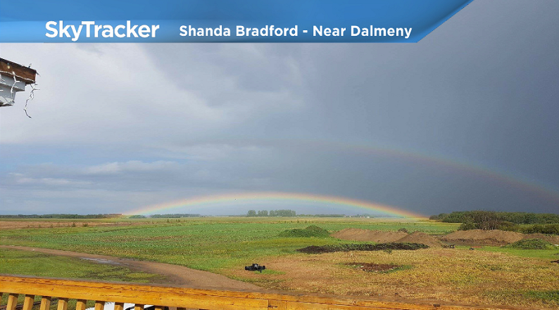 Rainbow spotted near Dalmeny over Father's Day weekend.