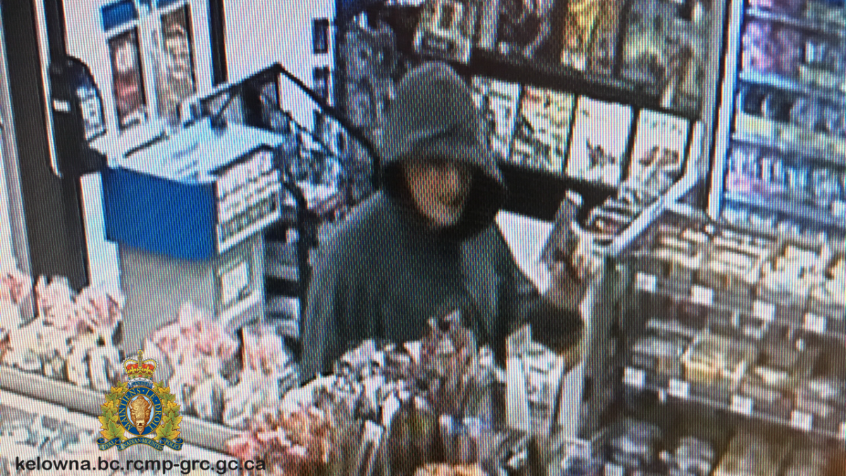 Kelowna RCMP search for masked armed robber - image