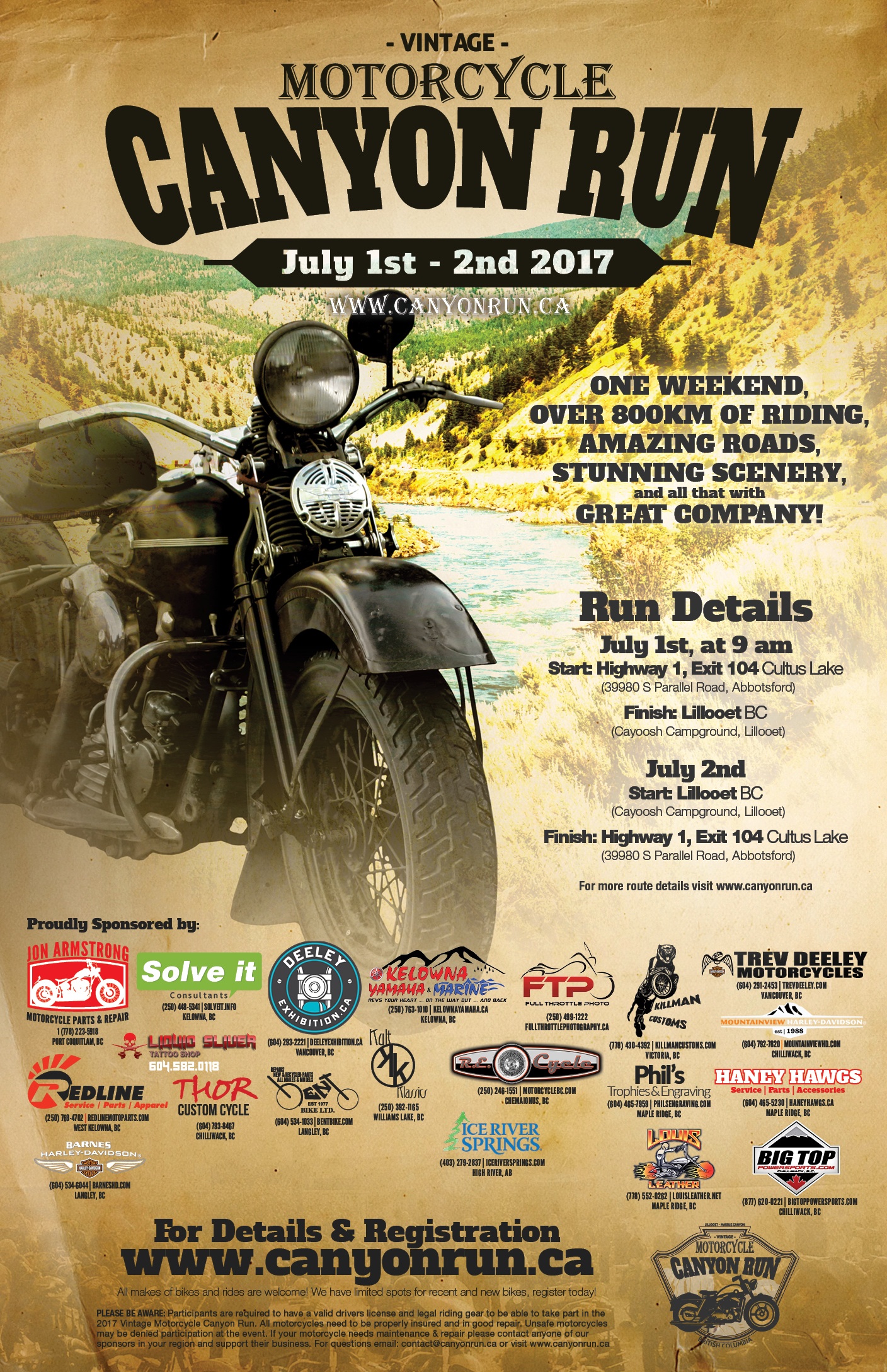Vintage Motorcycle Canyon Run - GlobalNews Events