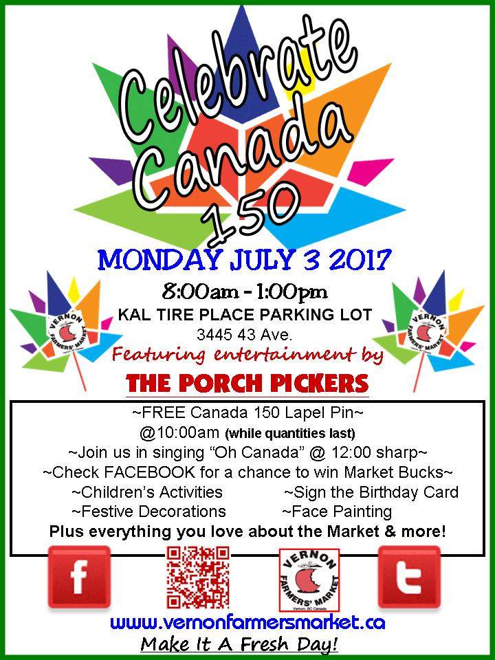 Celebrate Canada 150 at the Vernon Farmers Market - image
