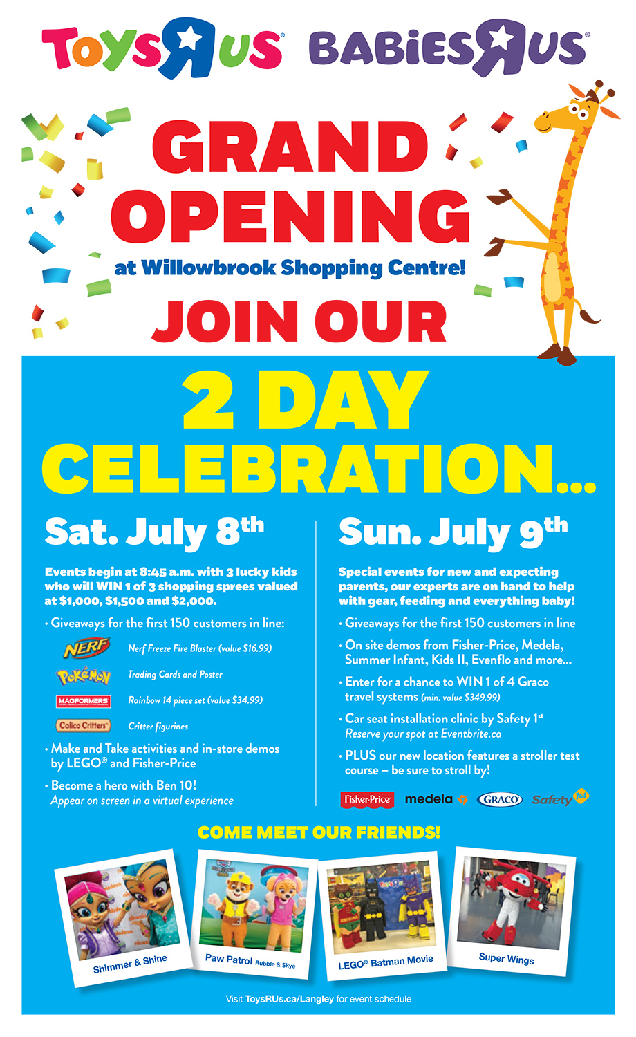It’s Time to Celebrate! Toys“R”Us and Babies“R”Us Langley Host Grand Opening July 8 and 9 - image