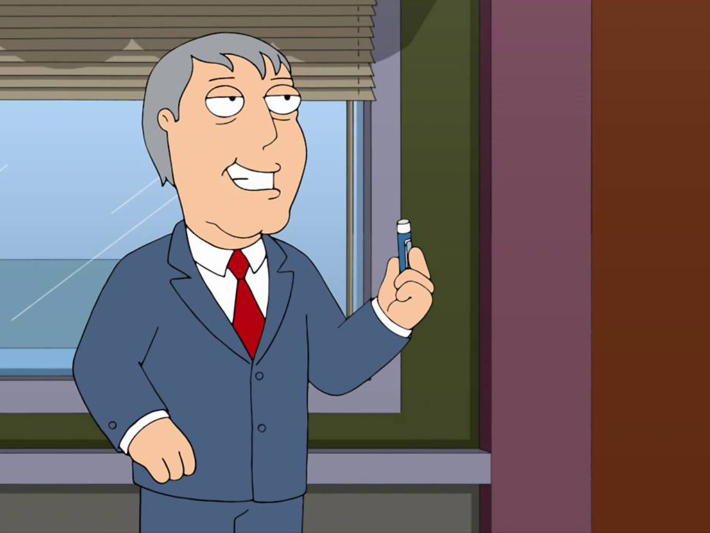 Mayor Adam West on 'Family Guy.'.