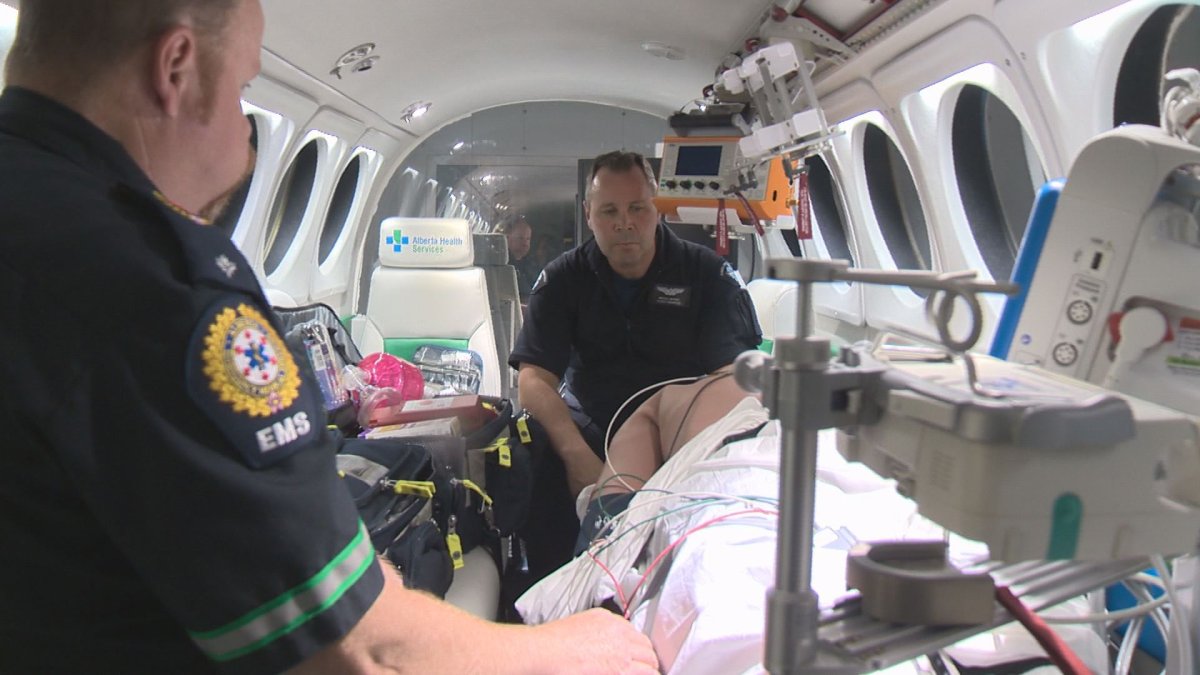 Alberta Health Services has a new air ambulance simulator.