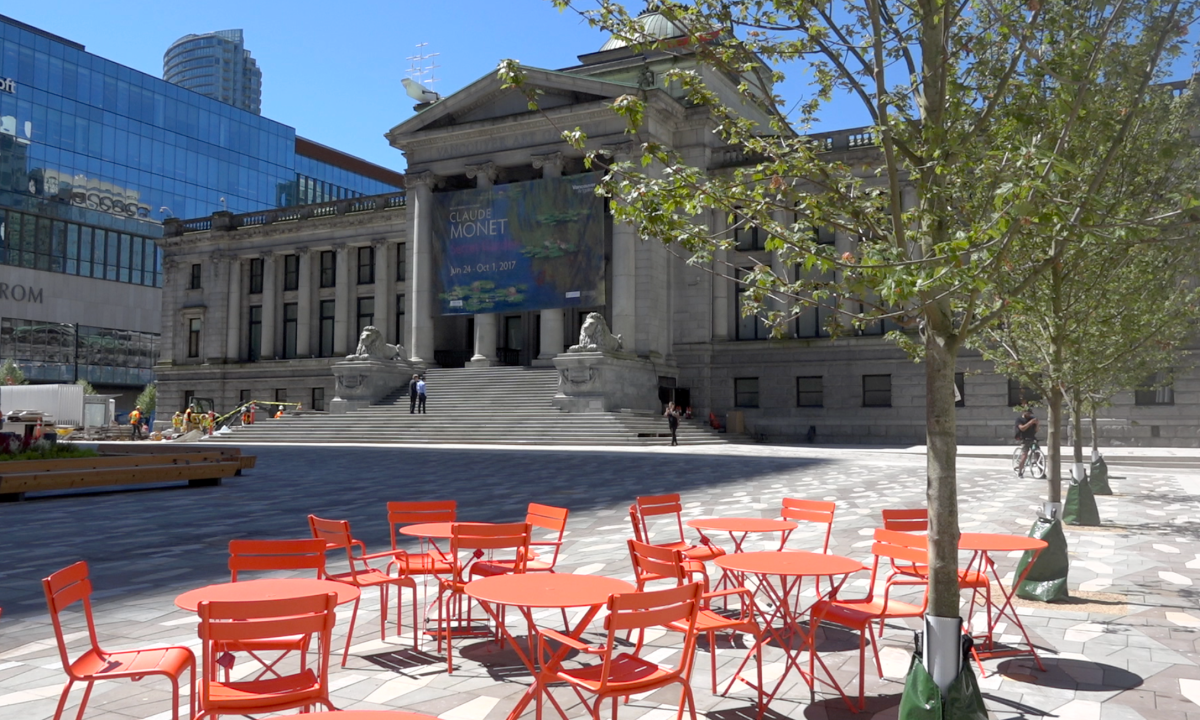 Vancouver Art Gallery opening new plaza for some summer events - image