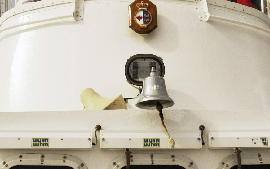 The bell on a fisheries vessel is pictured in this file photo. 