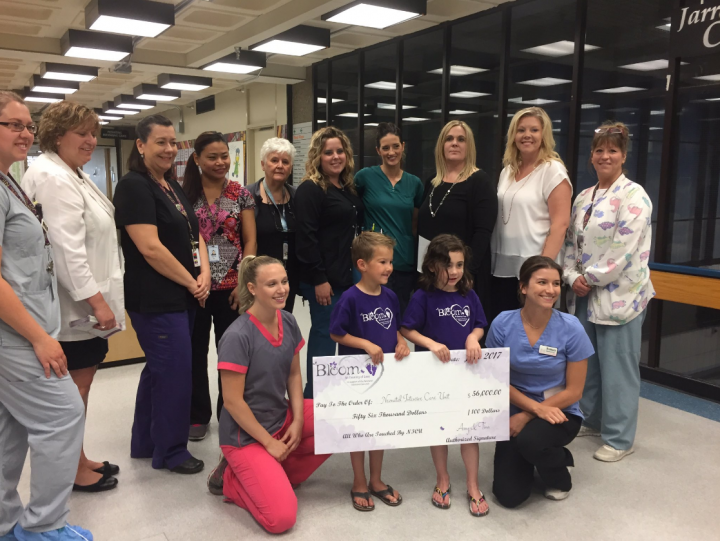 For the 6th year in a row, Bloom has donated a significant amount of money for the NICU.