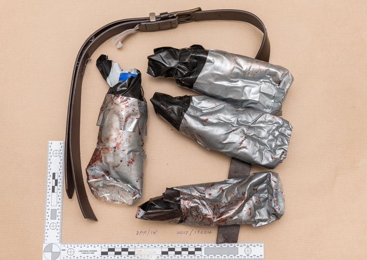 Pictures released of London Bridge attackers phony bomb belts
