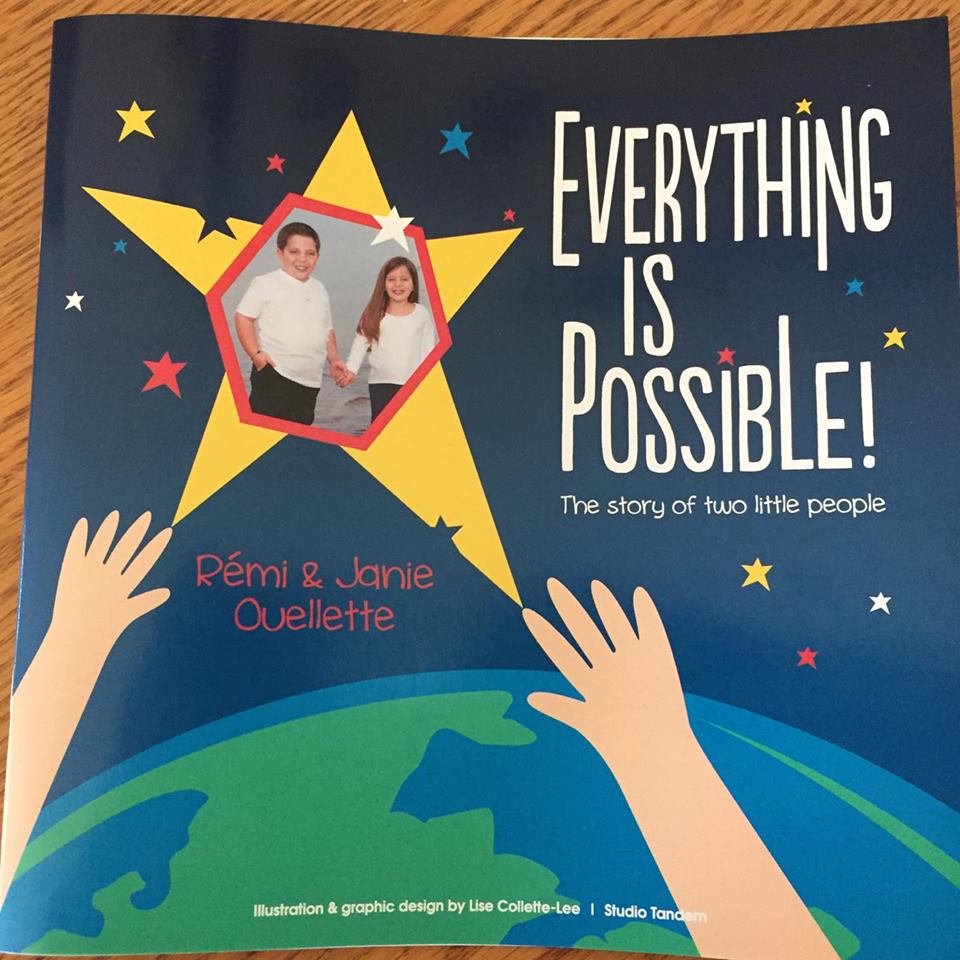 The book written by Janie Ouellette and her brother Remi.