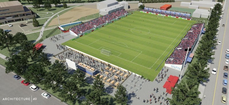Sports and Entertainment Atlantic has proposed a pop-up stadium in Halifax at the Wanderers Grounds