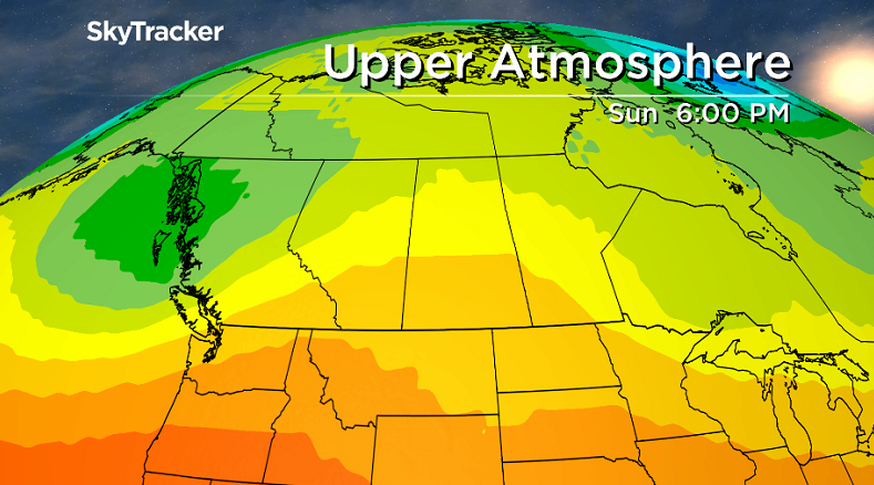 Upper ridge builds back in the heat and sunshine just in time for Canada Day.
