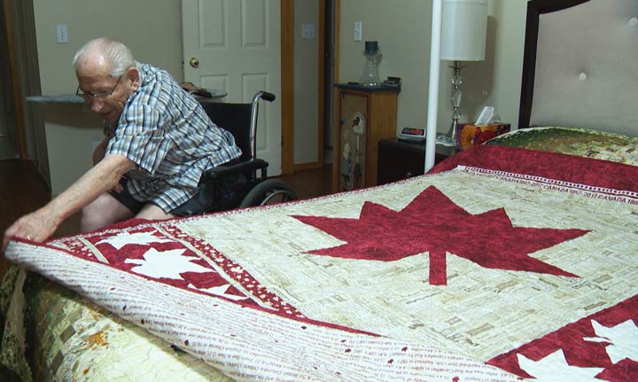 John Friesen and his wife crafted a special quilt in Saskatoon to celebrate Canada 150.