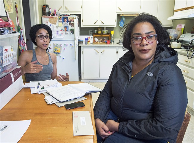 Cassandra Desmond, left, and her sister Chantel Desmond are seen in Antigonish, N.S. on Wednesday, June 14, 2017.