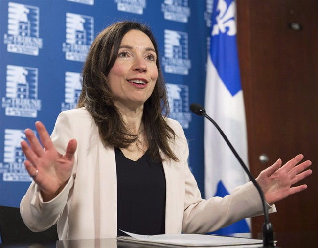 According to seven Bloc Quebecois MPs, leader Martine Ouellet must regain confidence of her caucus, Thursday, June 8, 2017.