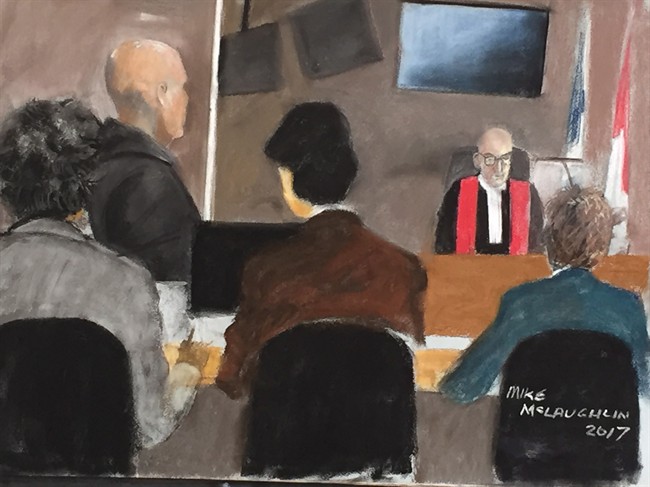 Former high-performance ski coach Bertrand Charest, shown in a courtroom sketch.