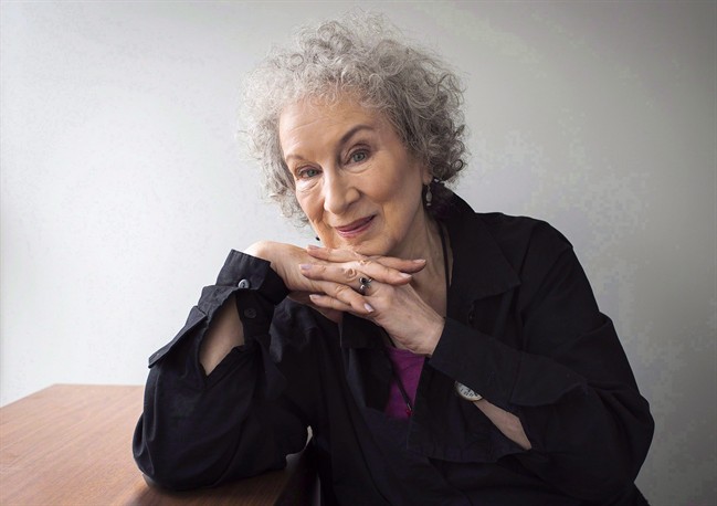 Author Margaret Atwood sits for a portait in Toronto on Thursday, July 28, 2016. 