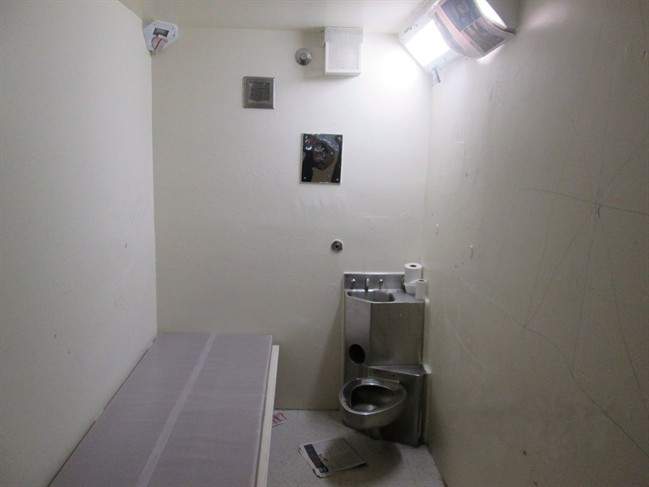 A solitary confinement cell is shown in a handout photo from the Office of the Correctional Investigator.
