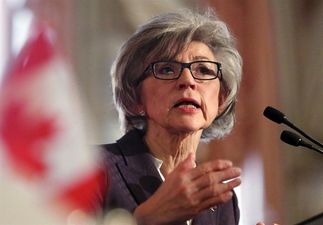 Beverly McLachlin, Chief Justice of the Supreme Court of Canada, delivers a speech in Ottawa, Tuesday, February 5, 2013.