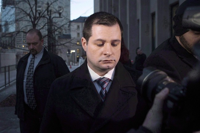 Const. James Forcillo leaves court in Toronto on Jan. 25, 2016.
