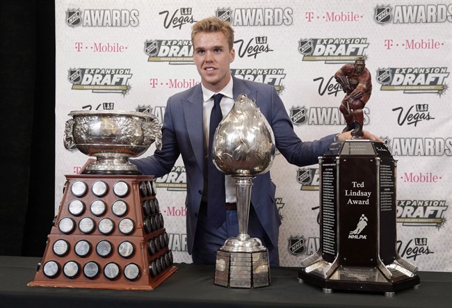 NHL awards: Taylor Hall wins Hart Trophy as league MVP