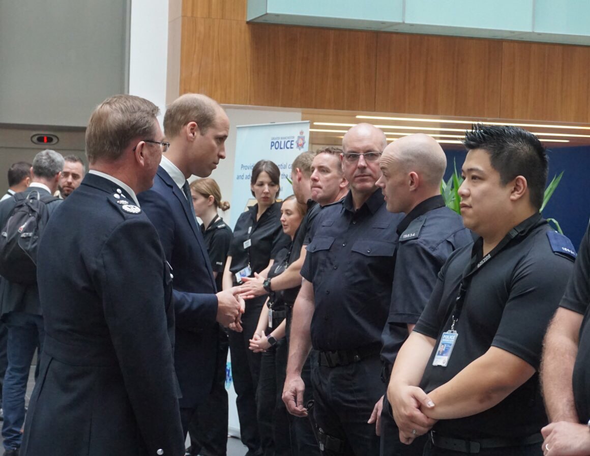 Prince William thanks the Greater Manchester Police for their incredible efforts and response to the attack last week.