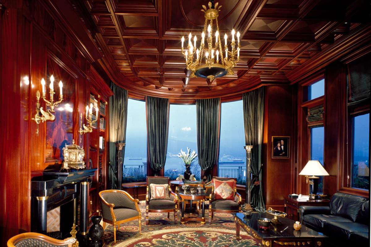 The den at Belmont Estate, Greater Vancouver’s most expensive real estate listing.