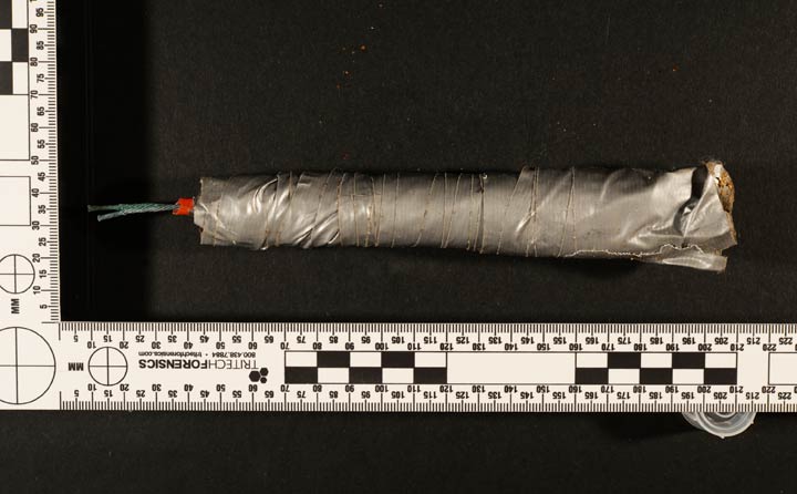 Prince Albert police found a homemade explosive device in a wanted man’s truck.