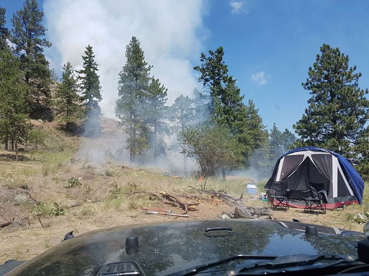 Unattended campfire likely cause of wildfire near West Kelowna