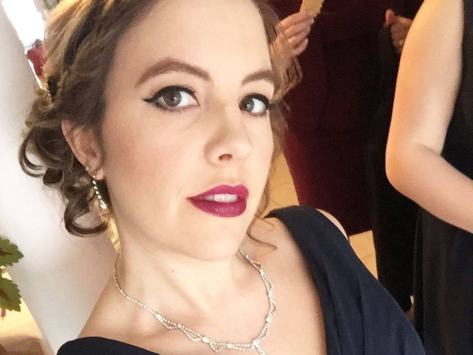 Her hair and makeup for the day of the event cost $250.