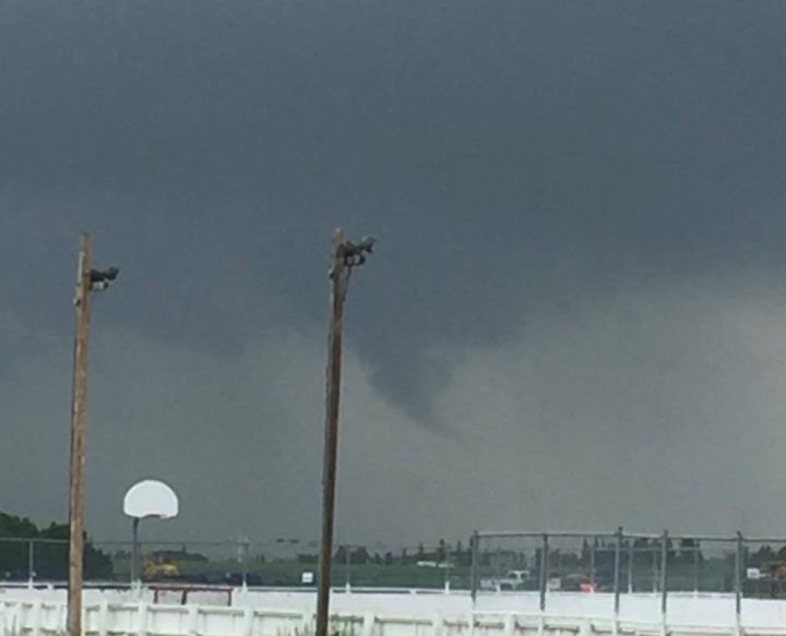 Funnel clouds spotted in Edmonton, central Alberta Wednesday afternoon