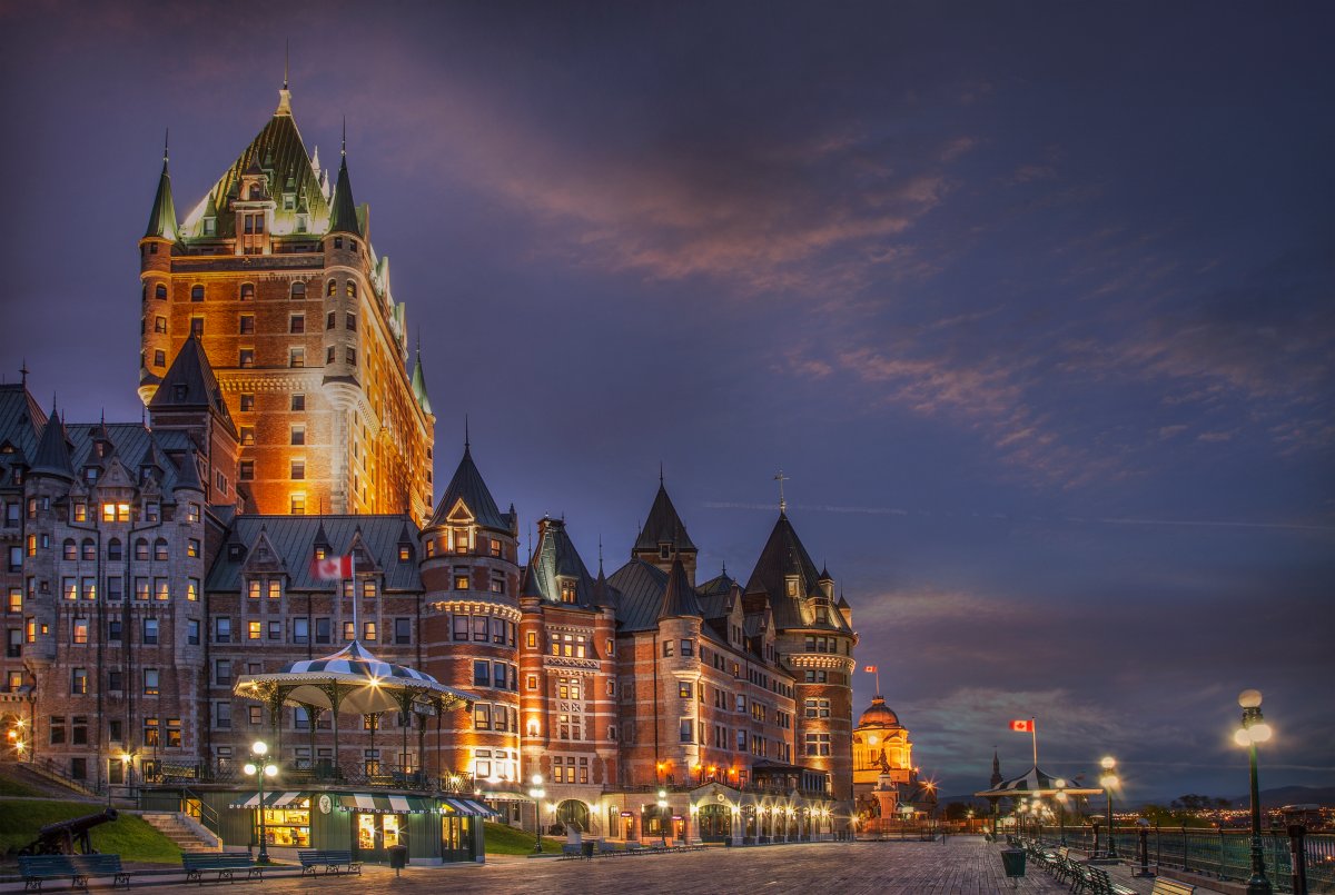 The Hotel Chateau Frontenac in Quebec City.