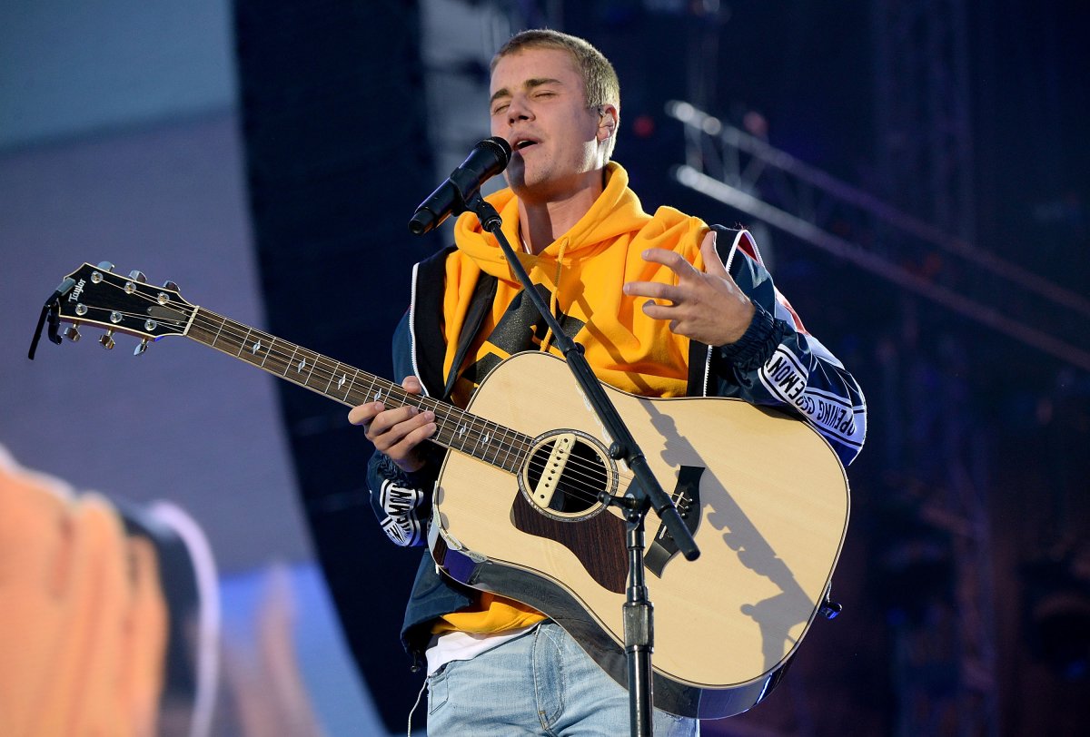 Justin Bieber performs on stage during the One Love Manchester Benefit Concert at Old Trafford Cricket Ground on June 4, 2017 in Manchester, England. 