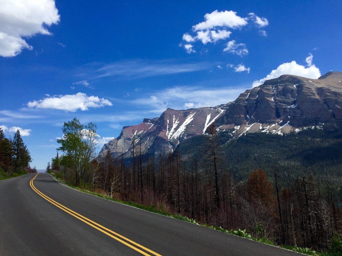 Going-to-the-Sun Road is pictured in this photo from Glacier National Park. 