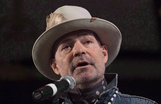 Gord Downie speaks during a ceremony honouring him at the AFN Special Chiefs assembly in Gatineau, Que., Tuesday, December 6, 2016. 
