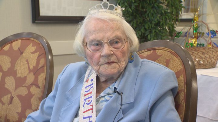 Dressed in powder blue—her favourite— a “Birthday Girl” sash and a silver tiara, Hilda Bastian celebrated her 100th birthday in style on Wednesday in Regina.