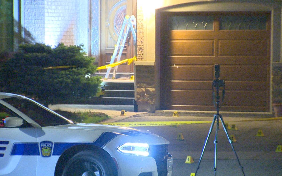 Peel police investigate a shooting in Mississauga on June 9, 2017.
