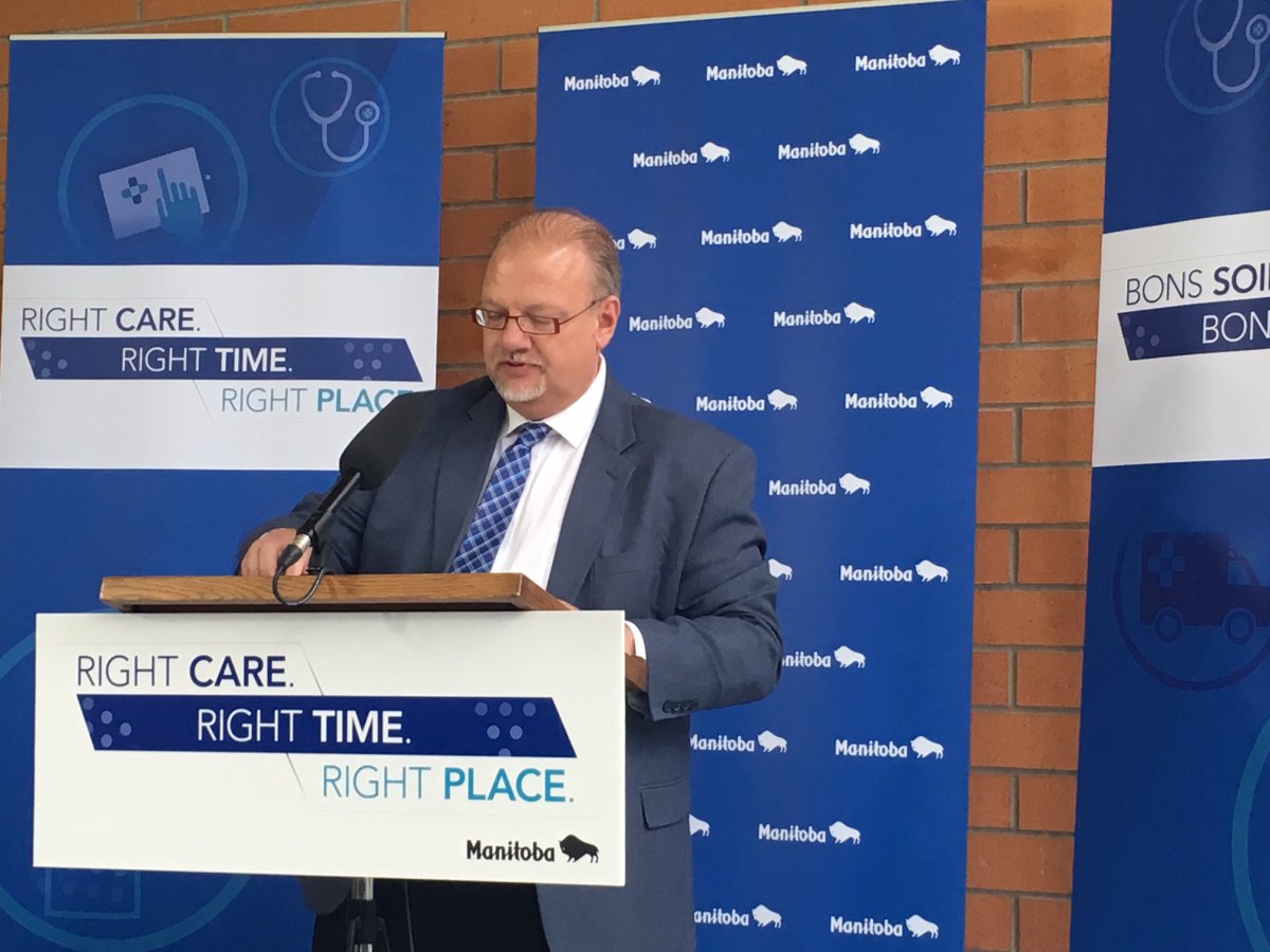 Health Minister Kelvin Goertzen announced a new health organization in Manitoba Wednesday afternoon. 