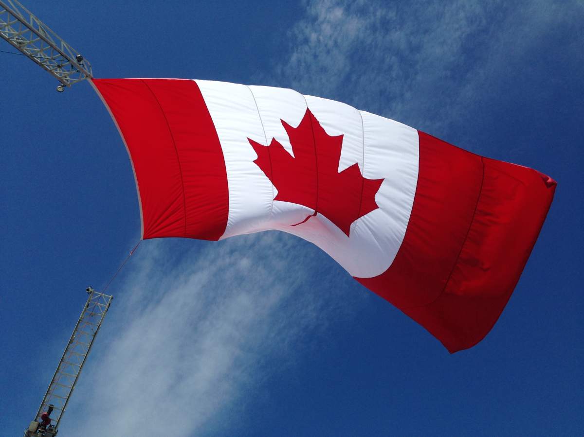 Skies clearing in the afternoon in southern Manitoba on Canada Day.