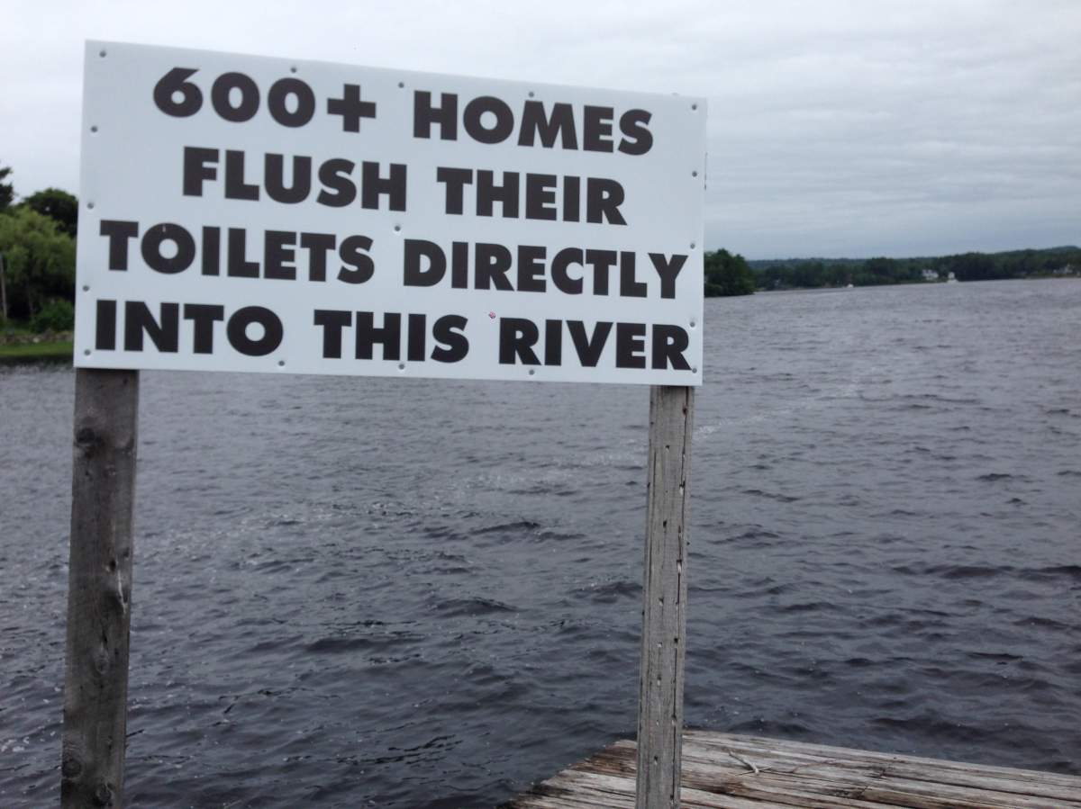 600 homes along the LaHave Rivers have straight pipes that run directly into the river.
