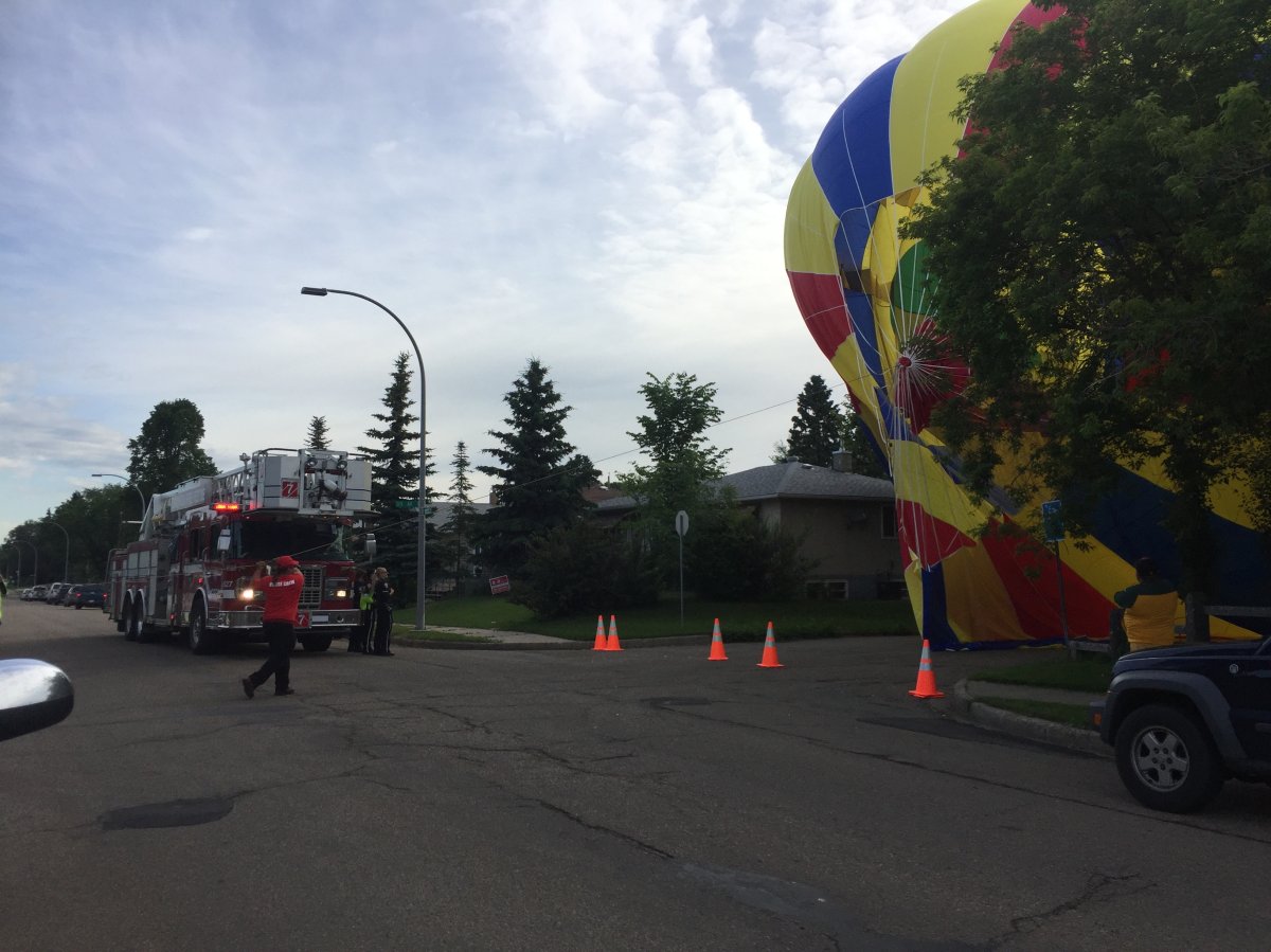 Hotair balloon lands in northeast Edmonton neighbourhood, surprising