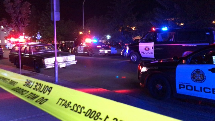 Calgary Police investigate an overnight shooting in Calgary.