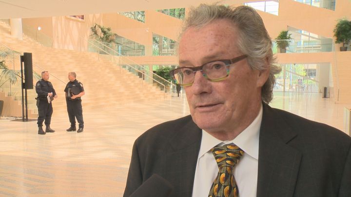 Assistant Chief Judge Larry Anderson speaks to the media at Edmonton City Hall Thursday, June 22, 2017.