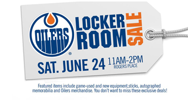 Edmonton Oilers Locker Room Sale 2017 - image